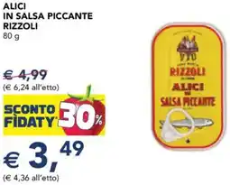 Esselunga Alici in salsa piccante RIZZOLI offerta
