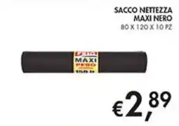 Coal Sacco nettezza maxi nero offerta