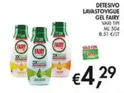 Coal Detesivo lavastoviglie gel FAIRY offerta
