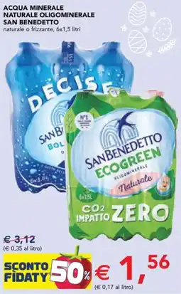 Esselunga Acqua minerale naturale oligominerale SAN BENEDETTO offerta