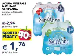 Esselunga Acqua minerale naturale SANT'ANNA offerta