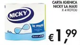 Coal Carta igienica nicky la maxi offerta