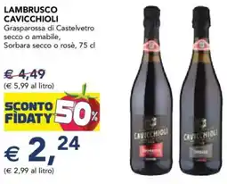 Esselunga Lambrusco CAVICCHIOLI offerta