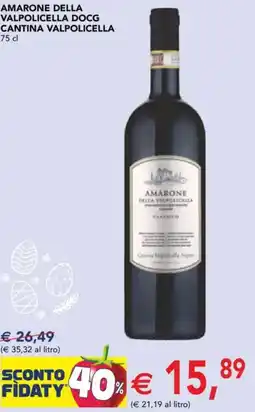 Esselunga Amarone della valpolicella docg cantina valpolicella offerta