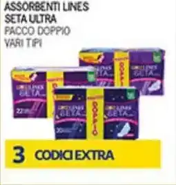 Coal Assorbenti lines seta ultra pacco doppio offerta