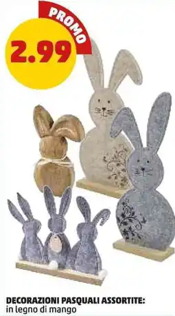PENNY Decorazioni pasquali assortite, in legno di mango offerta