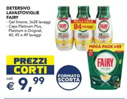 Esselunga Detersivo lavastoviglie FAIRY offerta