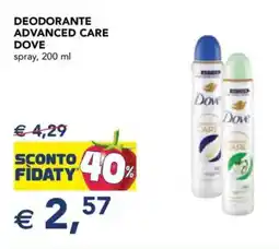 Esselunga Deodorante advanced care DOVE offerta