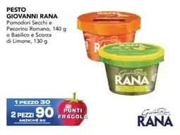 Esselunga Pesto GIOVANNI RANA offerta