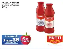 Esselunga PASSATA MUTTI Emiliana o Pugliese offerta