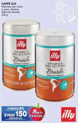 Esselunga CAFFÈ ILLY Macinato per moka o grani, Arabica Selection Brasile offerta