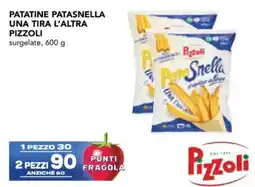 Esselunga Patatine patasnella una tira l'altra PIZZOLI offerta