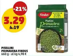 PENNY Pisellini primavera FINDUS offerta