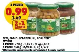 PENNY Ceci, fagioli cannellini, borlotti my bio offerta