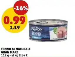 PENNY Tonno al naturale GRAN MARE offerta