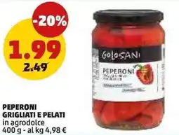 PENNY Peperoni grigliati e pelati in agrodolce offerta