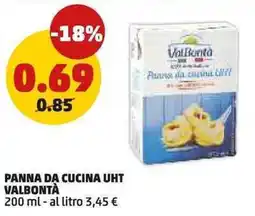 PENNY Panna da cucina uht VALBONTÀ offerta