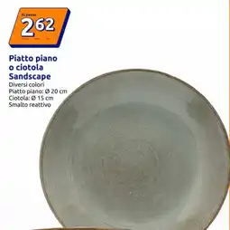 Action Piatto piano o ciotola Sandscape offerta