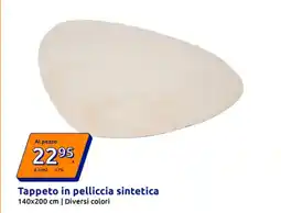 Action Tappeto in pelliccia sintetica offerta