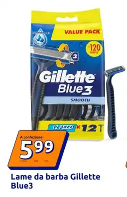 Action Lame da barba Gillette Blue3 offerta