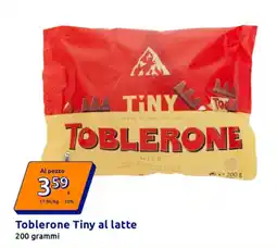Action Toblerone Tiny al latte offerta