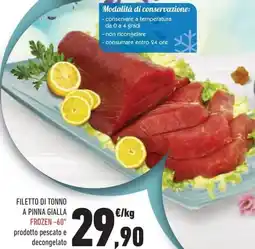 Conad Filetto di tonno a pinna gialla offerta