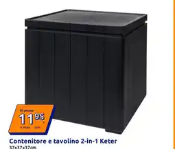 Action Contenitore e tavolino 2-in-1 Keter offerta