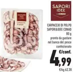 Conad Carpaccio di polpo SAPORI&IDEE CONAD offerta