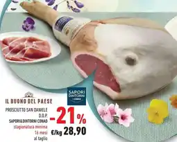 Conad Prosciutto san daniele d.o.p. SAPORI&DINTORNI CONAD offerta