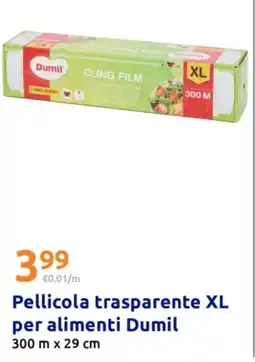 Action Pellicola trasparente XL per alimenti Dumil offerta