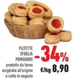 Conad Pizzette sfoglia pomodoro offerta
