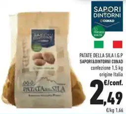 Conad Patate della sila i.g.p SAPORI&DINTORNI CONAD offerta