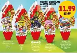 PENNY Uovo di cioccolato al latte KINDER offerta