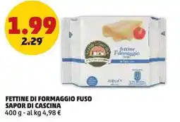 PENNY Fettine di formaggio fuso sapor di cascina offerta