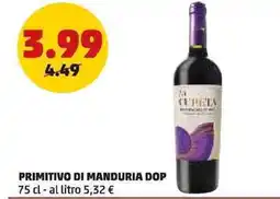 PENNY Primitivo di manduria dop offerta