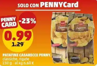 PENNY Patatine casarecce penny classiche, rigate offerta