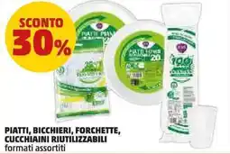 PENNY Piatti, bicchieri, forchette, cucchiaini riutilizzabili offerta
