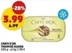 PENNY Carte d'or tiramisu algida offerta