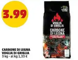 PENNY Carbone di legna voglia di griglia offerta
