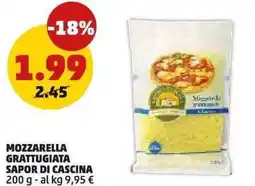 PENNY Mozzarella grattugiata sapor di cascina offerta