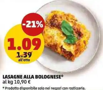 PENNY Lasagne alla bolognese offerta