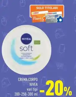 Conad Crema corpo NIVEA offerta