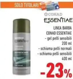 Conad Linea barba conad essentiae gel pelli sensibili offerta