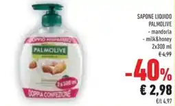 Conad Sapone liquido palmolive mandorla, milk&honey offerta
