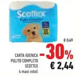 Conad Carta igienica pulito completo SCOTTEX offerta