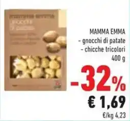 Conad MAMMA EMMA - gnocchi di patate - chicche tricolori offerta