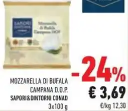 Conad Mozzarella di bufala campana d.o.p. SAPORI&DINTORNI CONAD offerta