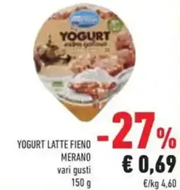 Conad Yogurt latte fieno merano offerta