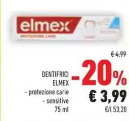 Conad Dentifrici elmex protezione carie, sensitive offerta