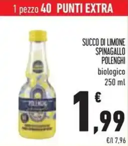 Conad Succo di limone spinagallo polenghi biologico offerta